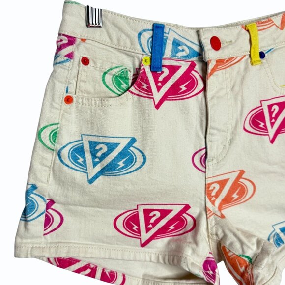 GUESS x J Balvin Colores Collection Womens 25 High-Waisted Mom Shorts Rainbow - Picture 3 of 13